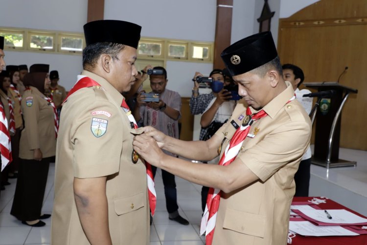 Kakwarcab Bungo Lantik Giatno Jadi Ketua Saka Kalpataru