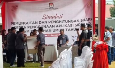 KPU Bungo Gelar Simulasi Pemungutan dan Penghitungan Suara