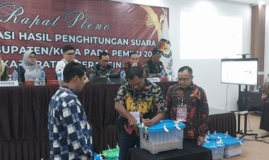 Gelar Pleno Rekapitulasi Suara Tingkat Kabupaten, Ketua KPU Merangin: Kita Jalankan Sesuai Prosedur