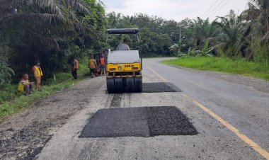Kebut Pengerjaan Jalan Nasional, BPJN Jambi Targetkan Perbaikan Jalan Rampung dan Pemudik Nyaman dan Aman