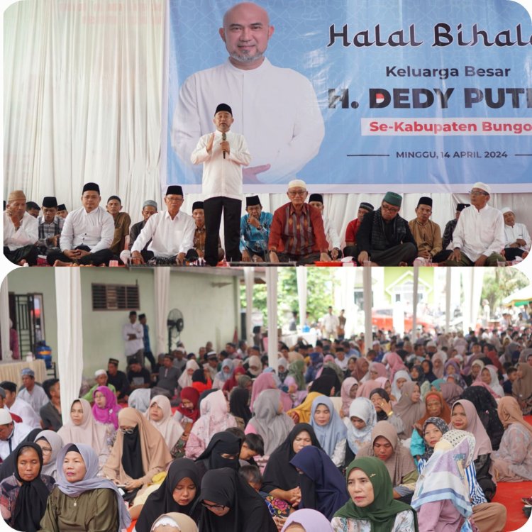 Halal Bihalal, Tokoh Batang Bungo dan Tebo Bersatu Setuju Dedy Putra Jadi Bupati Bungo