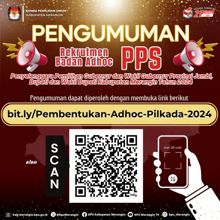 Setelah PPK, KPU Merangin Mulai Buka Seleksi PPS, Lihat di Sini Syarat Pendaftarannya