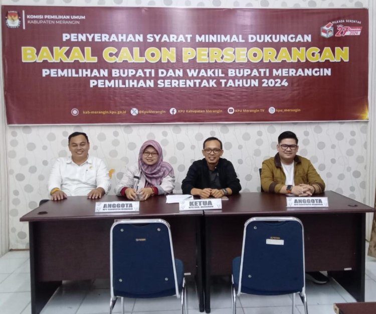 Pendaftaran Calon Bupati Merangin Jalur Perseorangan Ditutup, Ketua KPU : Tidak Ada yang Minat