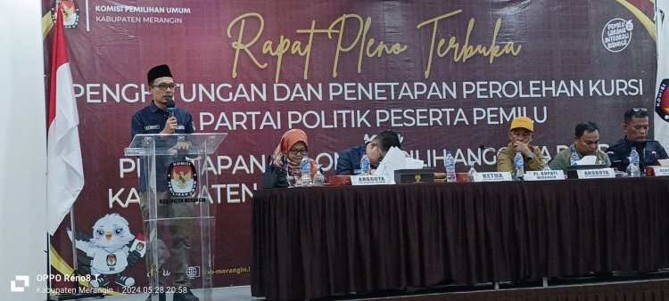 KPU Merangin Tetapkan Perolehan Kursi Partai Pemilu 2024, Ini Daftar Nama Caleg yang Duduk di DPRD Kabupaten