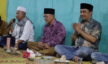 Jumiwan Aguza Bersilaturahmi Dengan Masyarakat Sungai Pinang