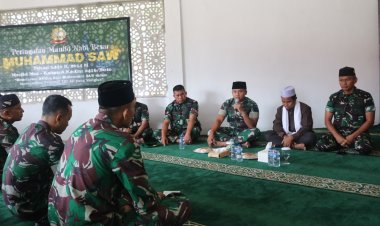 Kodim 0416/Bute Gelar Peringatan Maulid Nabi Muhammad SAW 1446 H, Meneladani Akhlak Rasulullah untuk Mewujudkan Personel TNI AD yang Religius