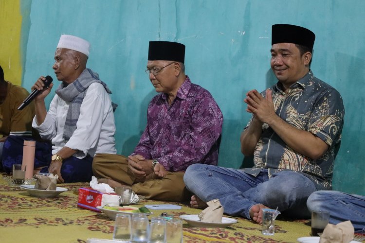 Jumiwan Aguza Bersilaturahmi Dengan Masyarakat Sungai Pinang