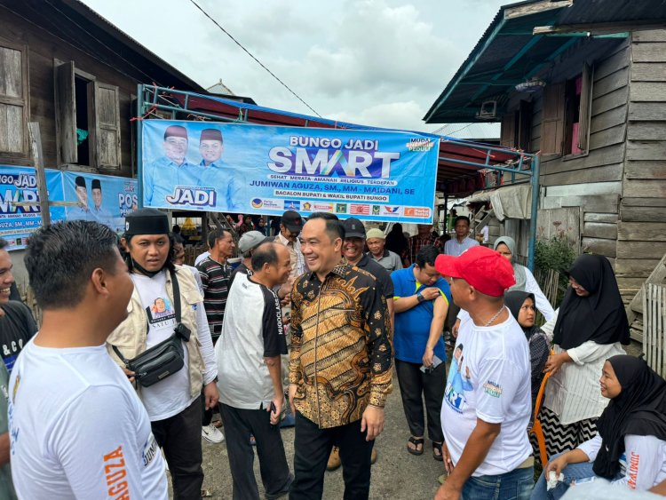Silaturahmi ke Dusun Lubuk Niur, Jumiwan Aguza Disambut Hanyat Oleh Masyarakat: Tawarkan Program BPJS Gratis!!