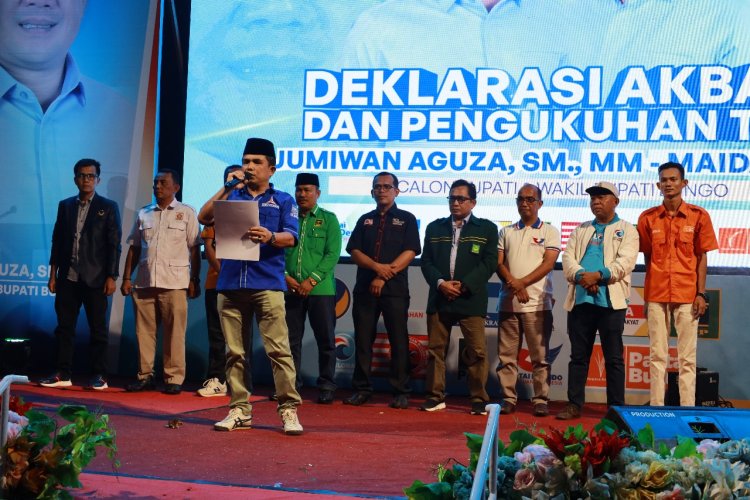 Koalisi Sepuluh Partai Solid untuk Menangkan Jumiwan Aguza - Maidani di Pilkada Bungo 2024