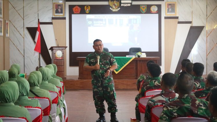 Kodim 0416/Bute Terima Penyuluhan Hukum: Bahas Disiplin Militer, Bahaya Judi Online, dan Netralitas TNI dalam Pilkada