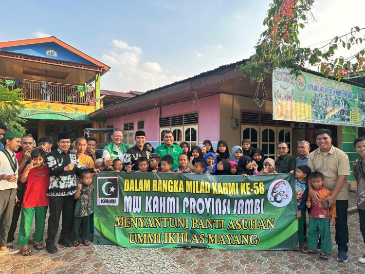 KAHMI Provinsi Jambi Gelar Aksi Sosial, Santuni Anak Yatim dalam Rangka HUT ke-58