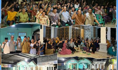 Silaturahmi ke Dusun Bangun Harjo, Warga Kompak Bulatkan Suara Dukung Jumiwan Aguza - Maidani