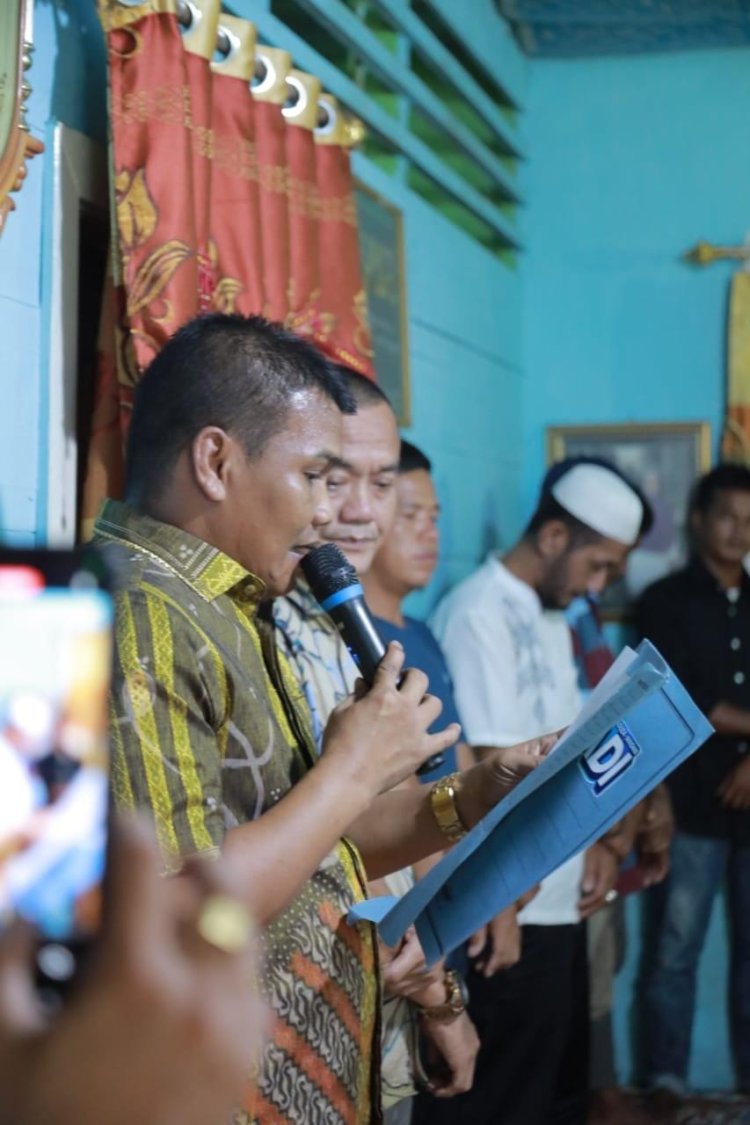 Politisi Senior Syarkoni Syam Bakar Semangat Tim Jumiwan-Maidani Bathin II Babeko