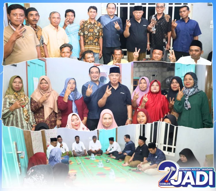 Pilih yang Suka Membantu, Masyarakat Maju Jaya All Out Menangkan Jumiwan-Maidani