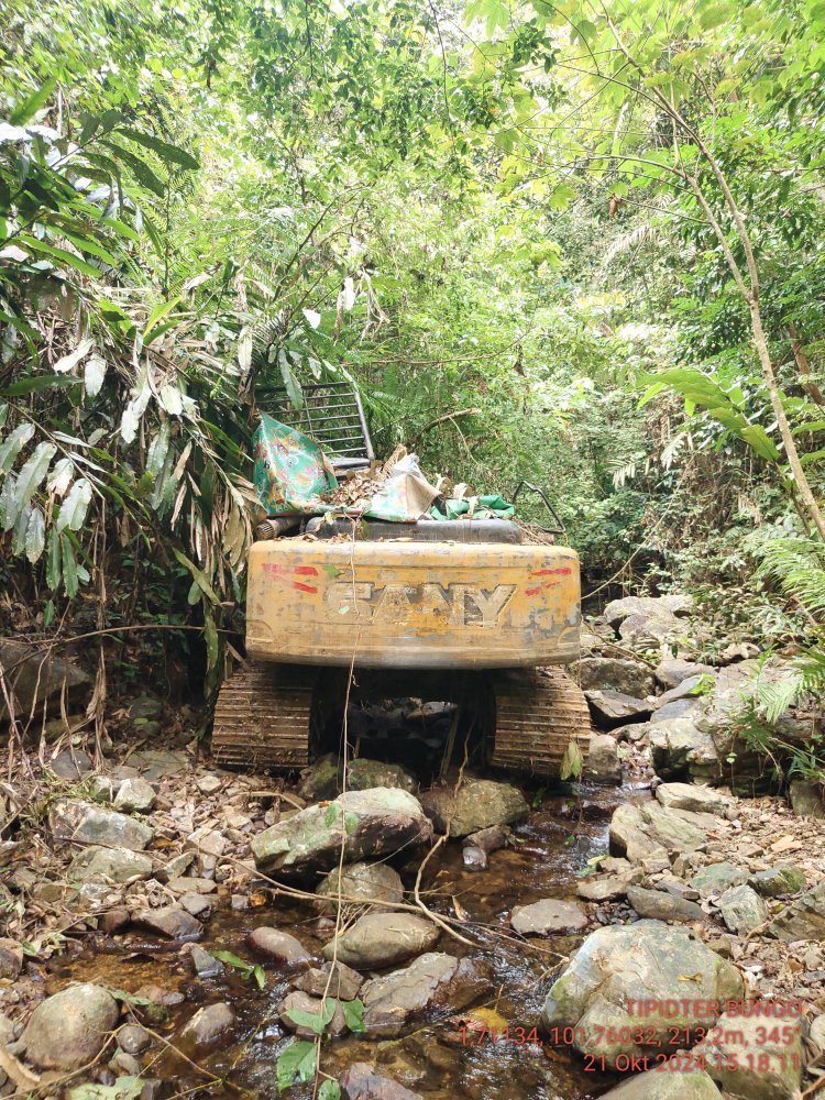 Polres Bungo Tindak Lanjuti Laporan Aktivitas Penambangan Ilegal di Batu Kerbau