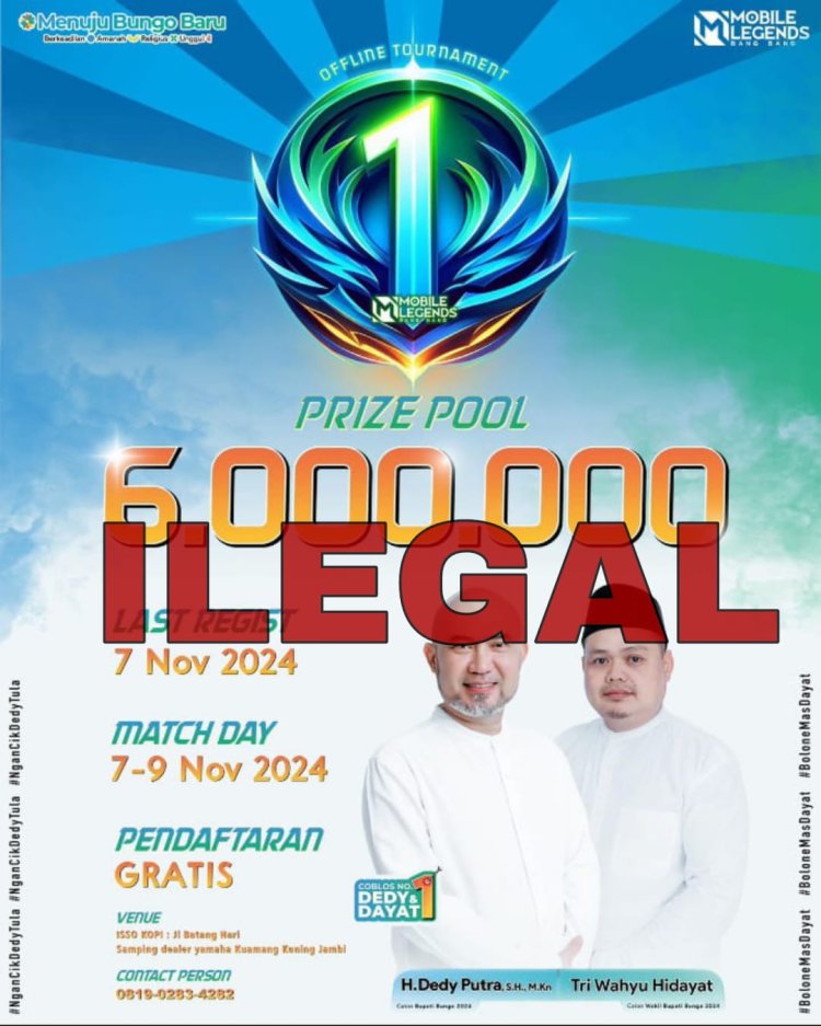 Tak Kantongi Izin, Turnament Esports Dedy-Dayat Kuamang Kuning Tetap Berlangsung, Begini Respon Ketua ESI Bungo