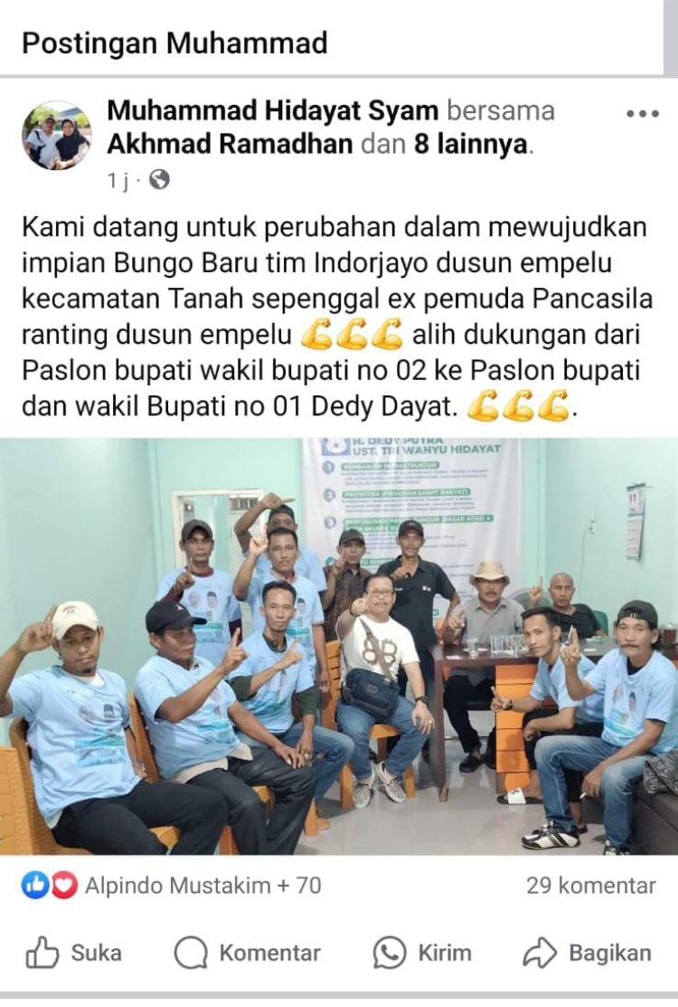 PP Ranting Empelu Masih Solid Bersama Jumiwan Aguza-Maidani