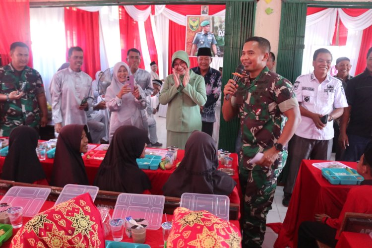 Gelar Program "Dapur Masuk Sekolah" Dandim 0416/Bute Sebut untuk Cegah Stunting di Bungo