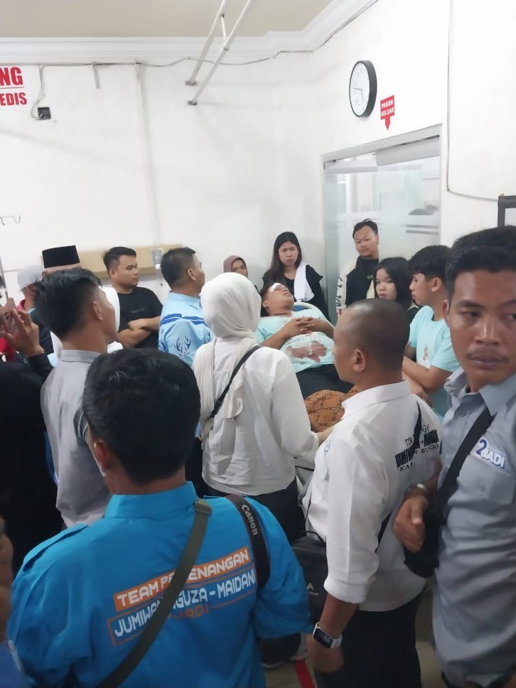 Usai Debat, Cawabup Maidani Jenguk Korban Bentrok