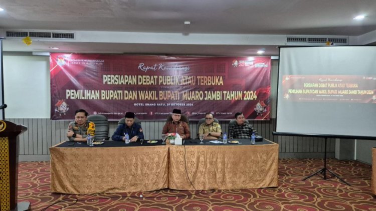 Ketua DPRD Muaro Jambi Hadiri Rakor Persiapan Debat Pilkada