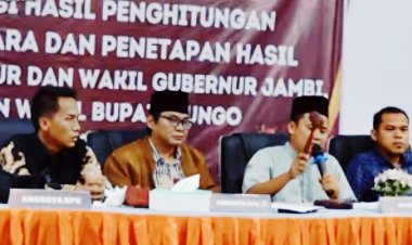 KPU Bungo Tetapkan Pasangan Jumiwan Aguza-Maidani Raih Suara Terbanyak