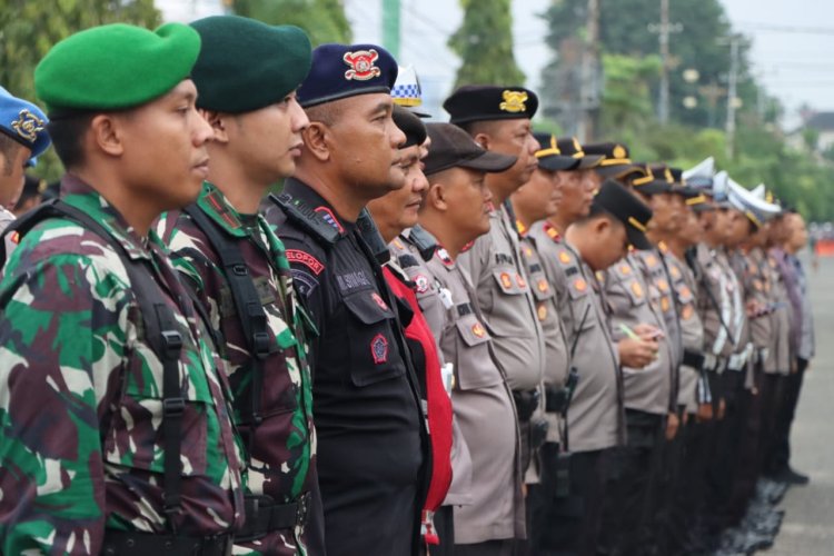 Pengamanan Ketat! Polres Bungo Siagakan Ratusan Personel di Rapat Pleno Pilkada