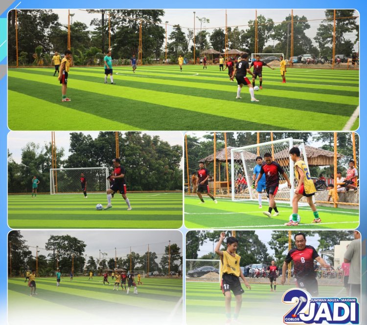 Jumiwan Mengisi masa Senggang dengan Bermain Mini Soccer