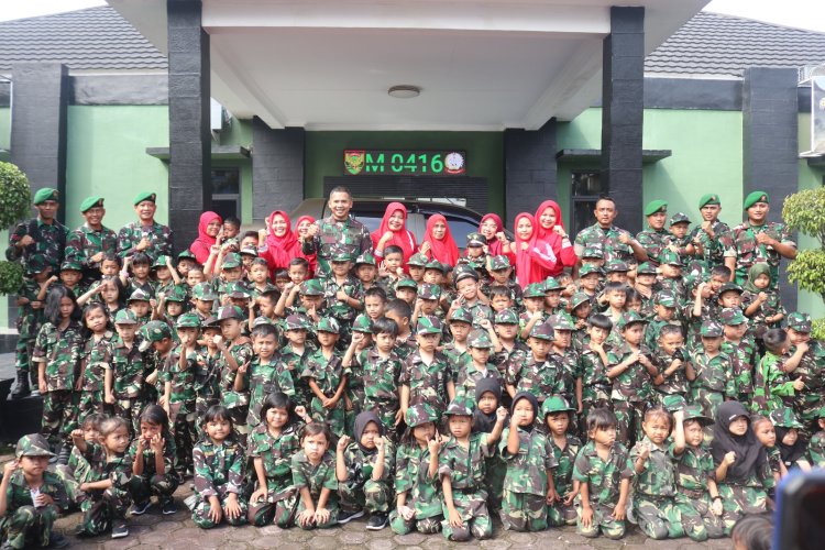 Dandim Arief Widyanto Sambut Anak TK Pertiwi II: Momentum Cinta Tanah Air