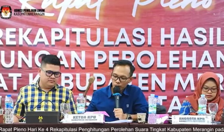 Pleno Rekapitulasi Suara Rampung, Ketua KPU Merangin: Terima Kasih Semua Pihak