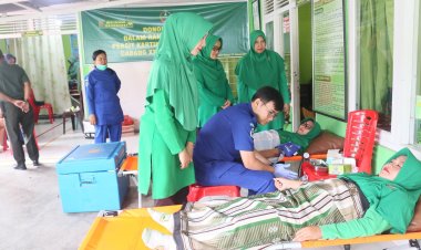 Peringati HUT ke-79, Persit KCK Cabang XXIV Dim 0416 Gelar Donor Darah di Bungo