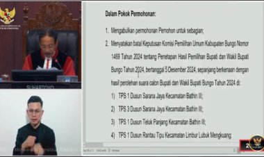 MK Putuskan PSU di 21 TPS Bungo, Bukan Karena Kecurangan tapi Kelalaian Proses Pemilihan