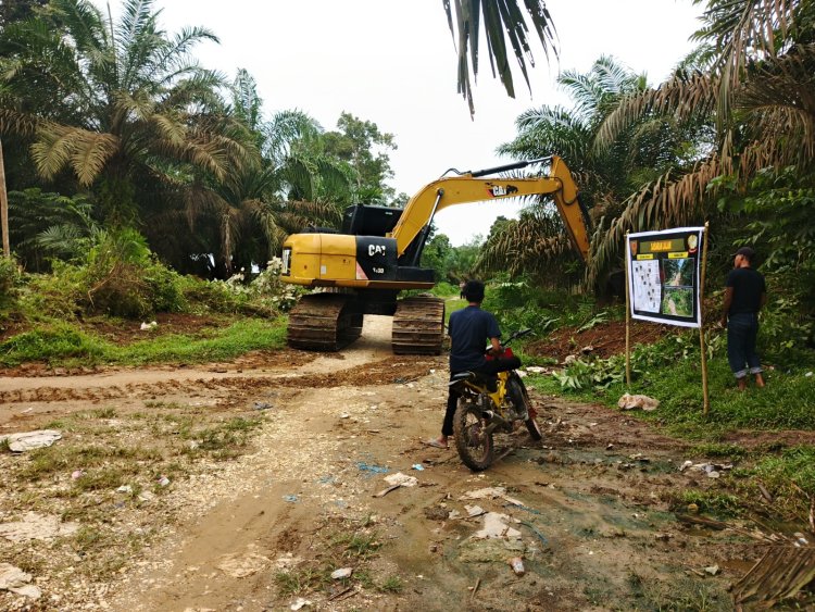 TMMD Ke-123 Kodim 0416/Bute Percepat Peningkatan Jalan di Desa Malako Intan