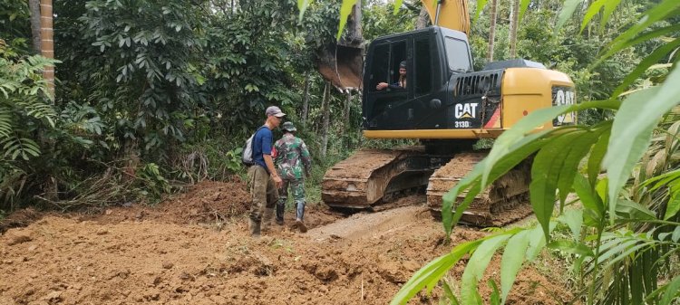 TMMD Ke-123: Alat Berat Percepat Pekerjaan Fisik di Tebo Ulu