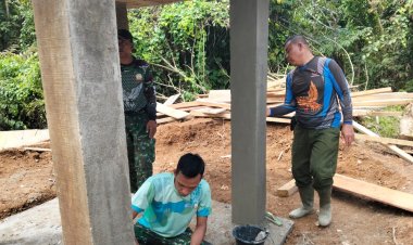 Satgas TMMD ke-123 Kodim 0416/Bute: Rehabilitasi Madrasah Ibtidaiyah Nurul Falah dengan Pembangunan Tower Air