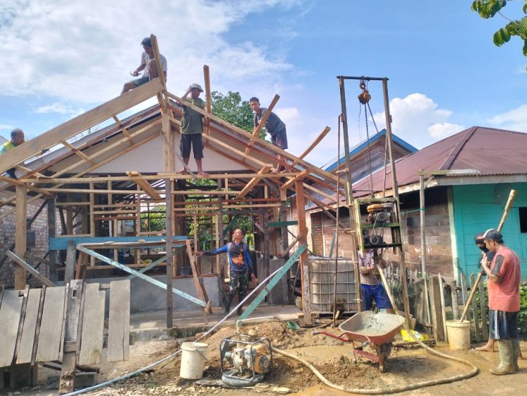 Satgas TMMD ke-123 Kodim 0416/Bute Berikan Akses Air Bersih bagi Warga Desa Teluk Kuali