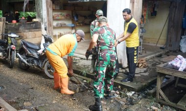 Wujudkan Lingkungan Bersih, Dandim 0416/Bute Ajak Warga Turun Tangan di Pasar Tanjung Bungur