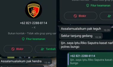 Catut Nama Kasat Resnarkoba Polres Bungo, Oknum Minta Uang Rp50 Juta kepada Keluarga Tersangka