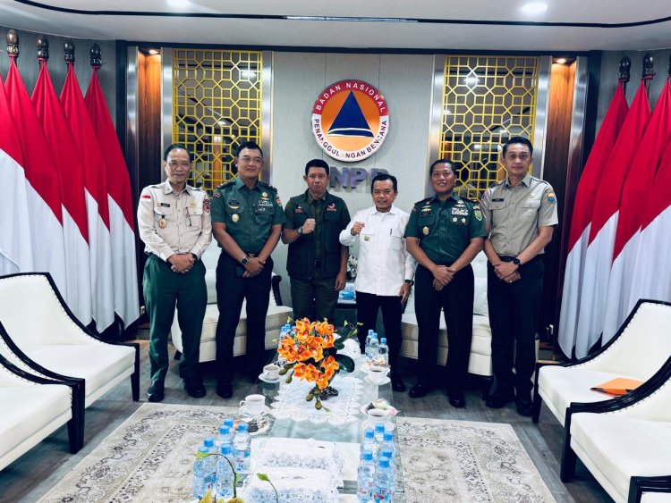 Gubernur Al Haris Bersama Danrem 042 Gapu Temui Kepala BNPB Pusat, Bahas Karhutla dan Bencana Alam di Provinsi Jambi