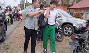 Bupati Merangin M Syukur dan Ribuan Ayah Ramaikan Gerakan Ayah Teladan Indonesia, Warnai Hari Pertama Sekolah