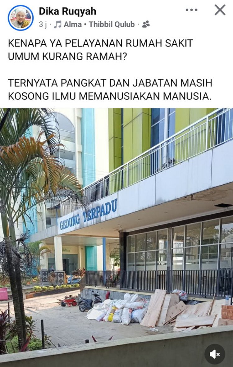 Viral! Keluarga Pasien Keluhkan Pelayanan RS di Bungo, Netizen Soroti Sikap Perawat yang Dinilai Kurang Ramah