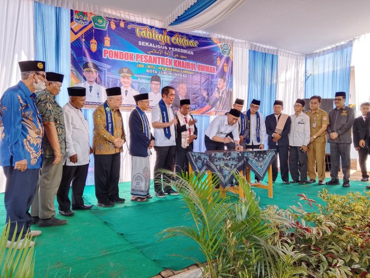 Pondok Pesantren Khairul Ummah Hadir untuk Umat: Walikota & DPR RI Resmikan Pesantren di Jantung Linggau