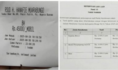 Tarif Parkir RSUD Hanafie Muara Bungo Dikeluhkan Warga, Dinilai Membebani Pasien