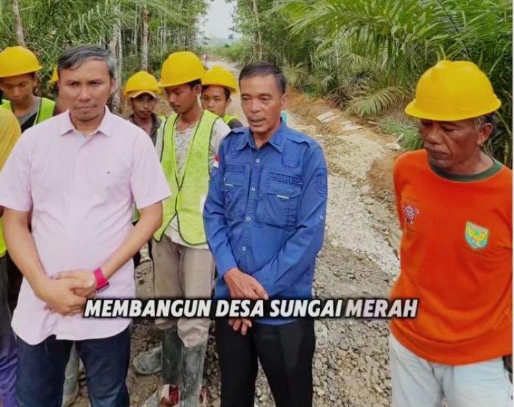 Bang Edi Bangun Jalan Penghubung Sungai Merah-Pelawan, Warga: Terima Kasih, Sekarang Perjalanan Lebih Cepat dan Aman