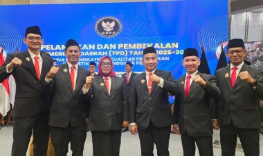 Ketua DKPP RI Lantik TPD Sumsel Periode 2025-2026 Handoko: Ini Amanah yang Kedua...