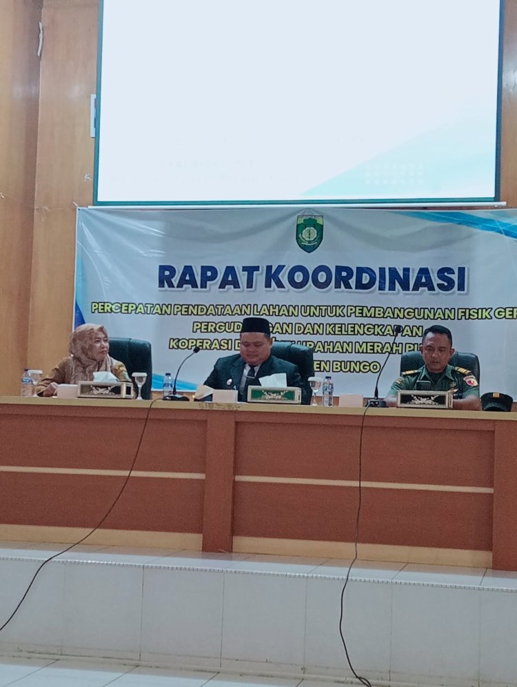 Wabup Bungo Buka Rakor Pendataan Aset Desa untuk Koperasi Merah Putih