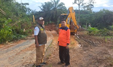 Banjir Surut, Longsor Tertangani: Akses Pelayang-Limbur Kembali Normal, BPBD Bungo Siaga Penuh