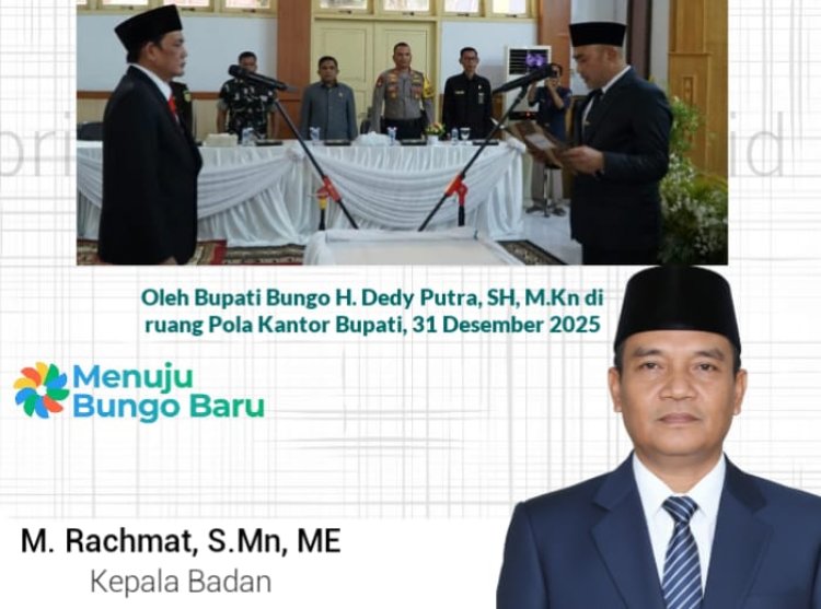 BPKAD Bungo Ucapkan Selamat dan Sukses untuk Sekda Definitif Baru