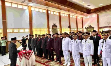 Tegas!! Dedy Putra Lantik 43 Pejabat di Lingkungan Pemkab Bungo