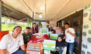 Aksi Maron PC IMM Bungo Sukses, 12 Relawan Bantu Korban Bencana Sumatera