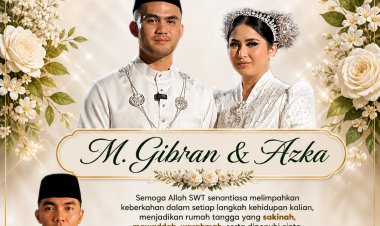 Camat Muko-muko Bathin VII Septian Arifin Ucapkan Selamat M. Gibran-Azka Resmi Menempuh Hidup Baru